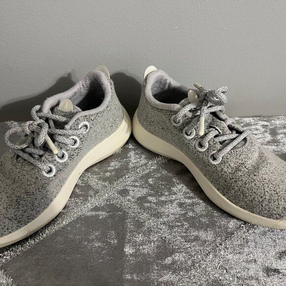 Allbirds Women's Wool Runner Dapple Grey Cream Sole Size 6 - Picture 2 of 7